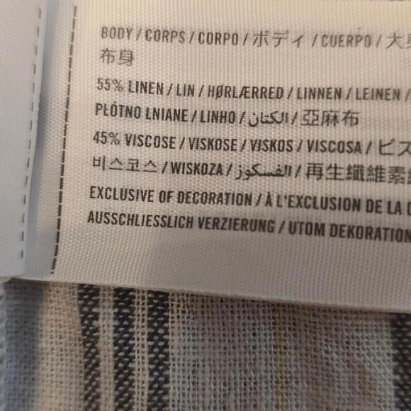 Abercrombie & Fitch Striped Wrap Blouse - White and Gray - Picture 7 of 7